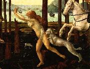 BOTTICELLI, Sandro The Story of Nastagio degli Onesti (detail of the first episode)  gfh USA oil painting reproduction